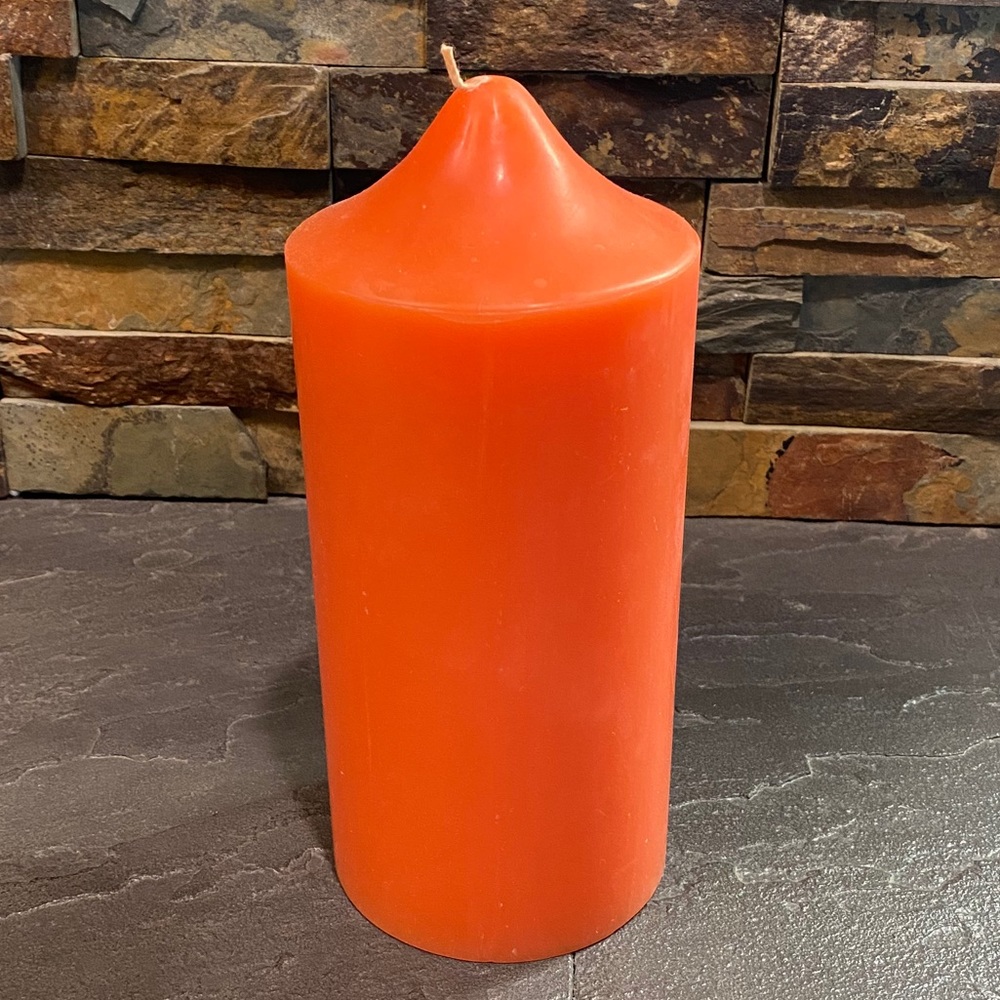 Partylite ~ 4 X 9 Mulled Cider Pillar Candle ~ New!